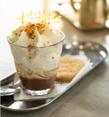 expreso con panna
